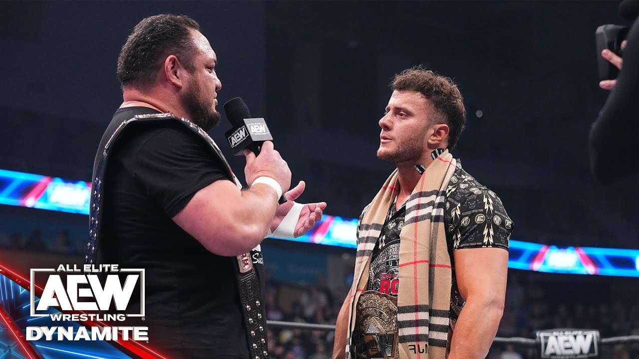 What did AEW World Champion MJF have to say to ROH TV Champ Samoa Joe? 