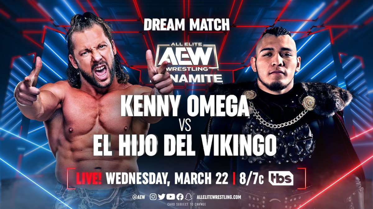 Kenny Omega vs El Hijo del Vikingo en AEW Dynamite 22 03 2023