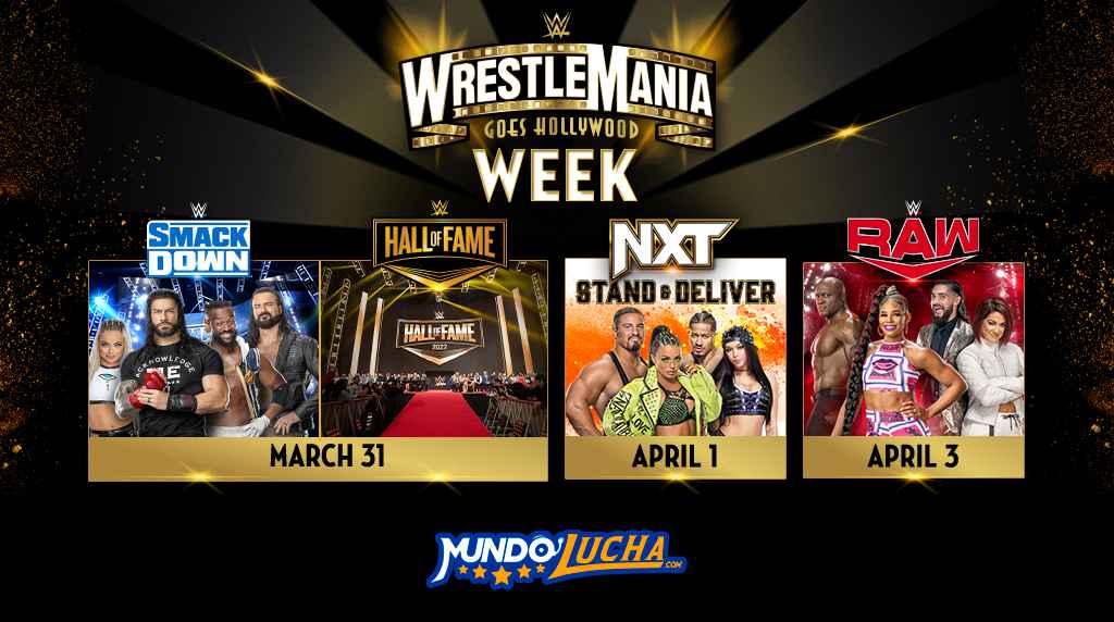 Calendario de la semana WrestleMania 39