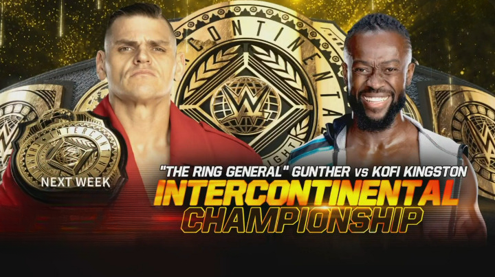 Kofi Kingston desafía a Gunther por el título Intercontinental de WWE en RAW