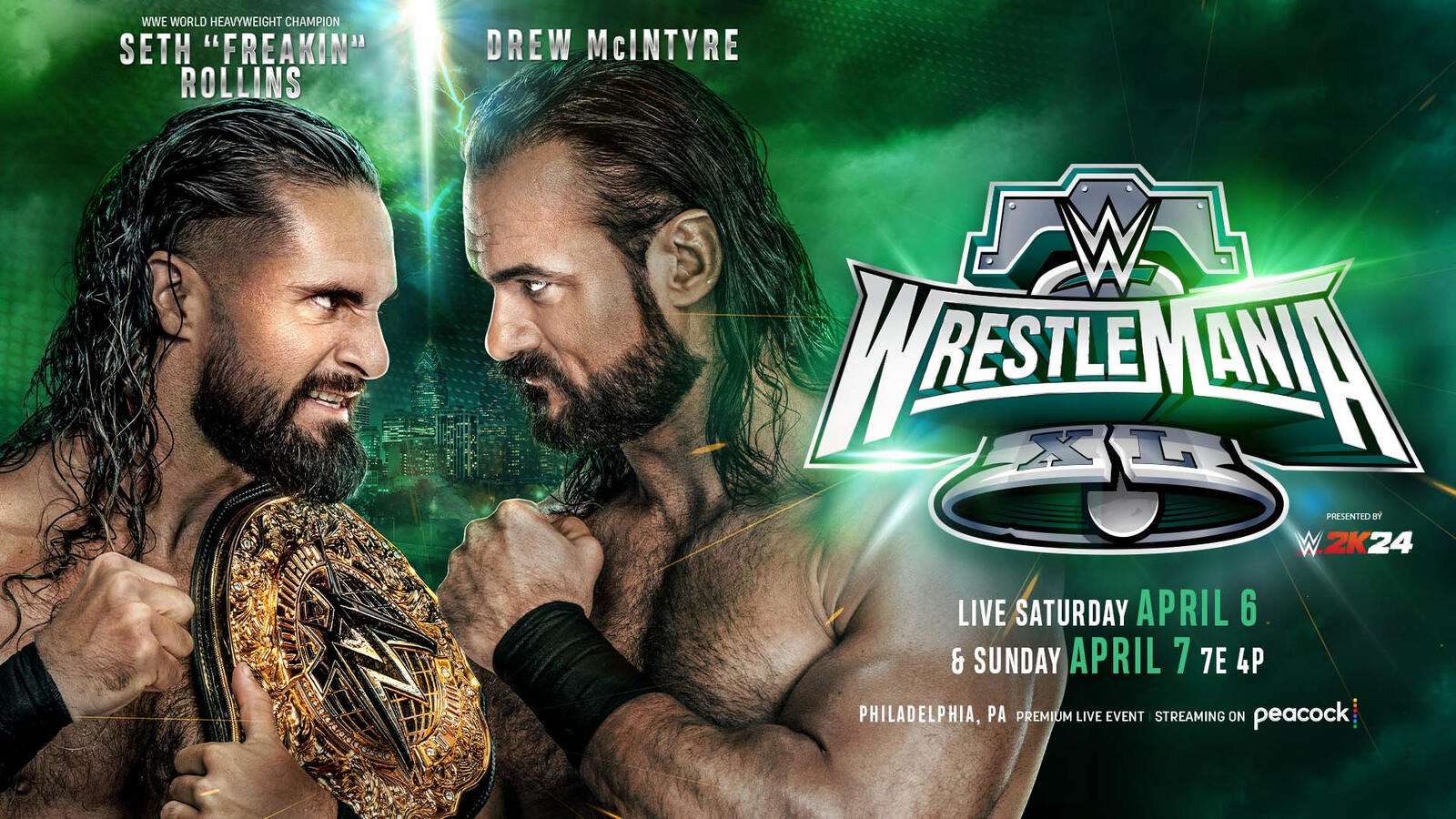 Seth Rollins defenderá el Título Mundial Pesado ante Drew McIntyre en Filadelfia