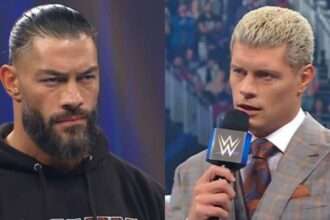 Cody Rhodes face-to-face Roman Reigns