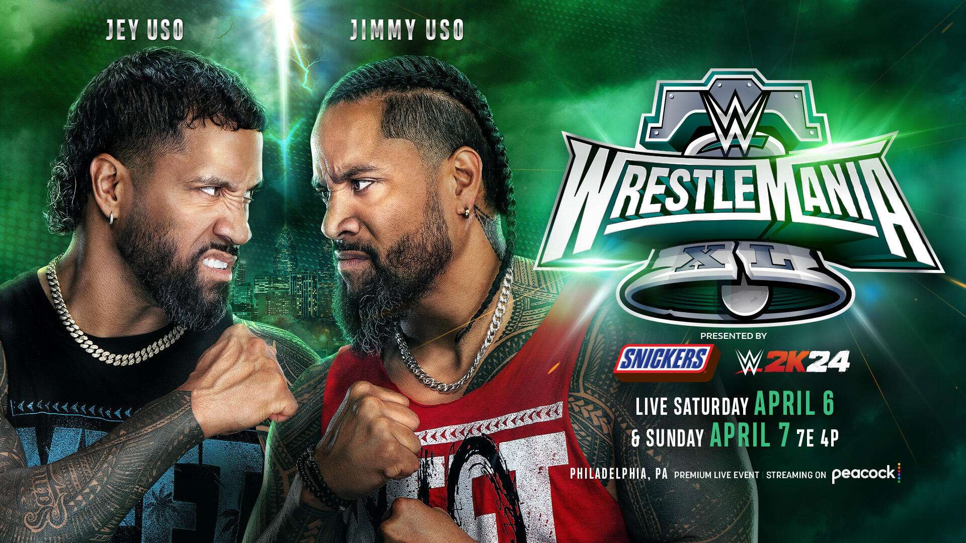Yeet! vs. No Yeet! Lucha de hermanos para WrestleMania 40: Jey Uso vs. Jimmy Uso