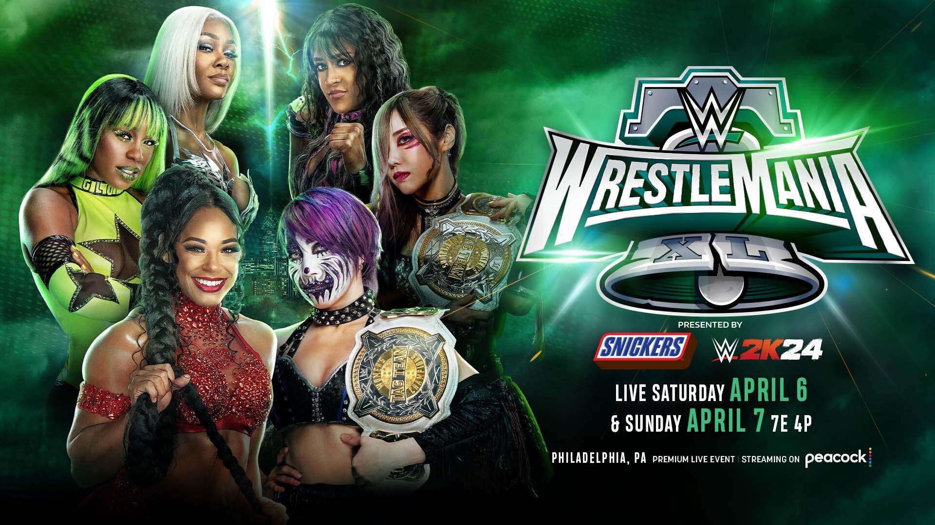 Combate de Tríos en WrestleMania 40: Jade Cargill, Naomi & Bianca Belair vs. Damage CTRL