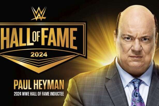 Paul Heyman en el WWE Hall of Fame 2024