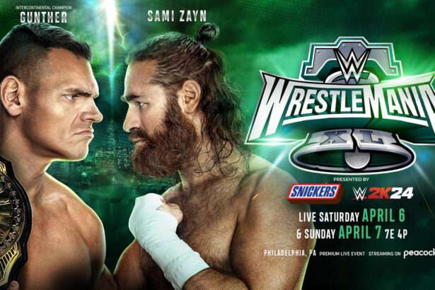 Gunther Sami Zayn WrestleMania 40