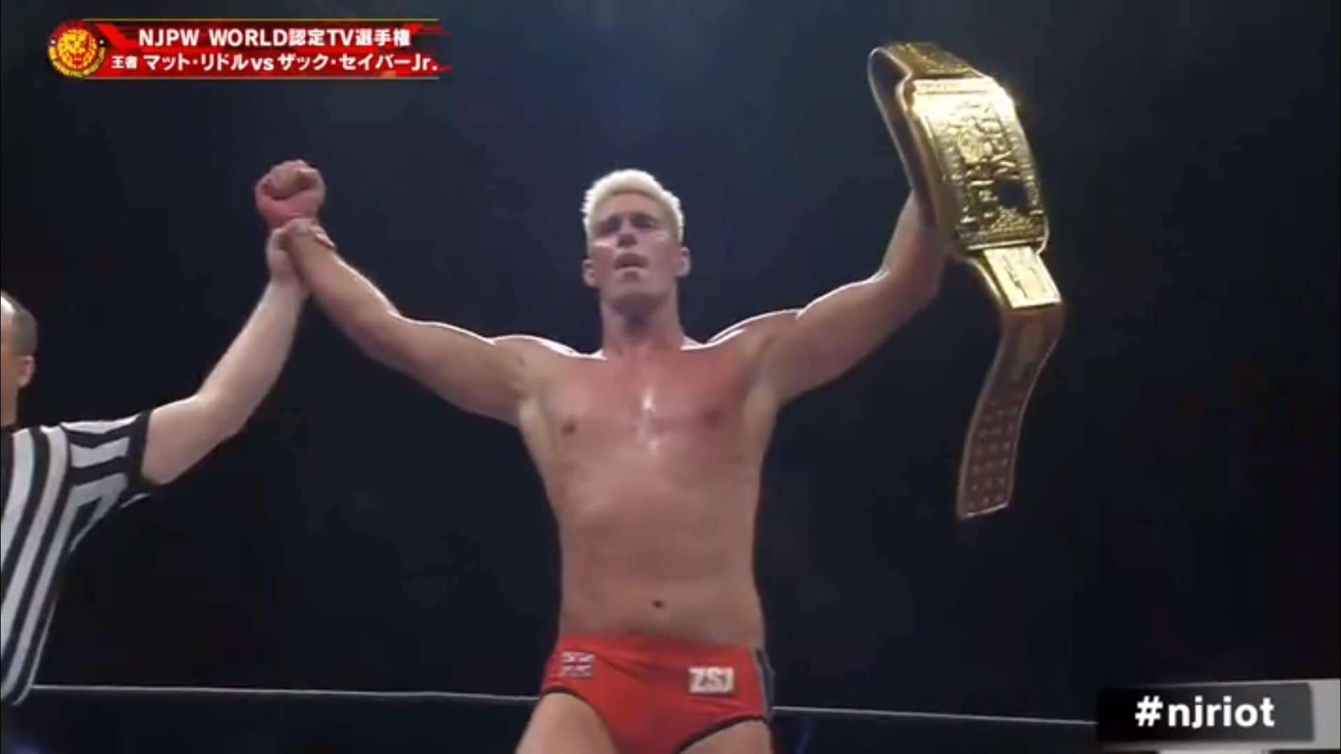 Zack Sabre Jr destrona a Matt Riddle del Campeonato Mundial de TV de NJPW