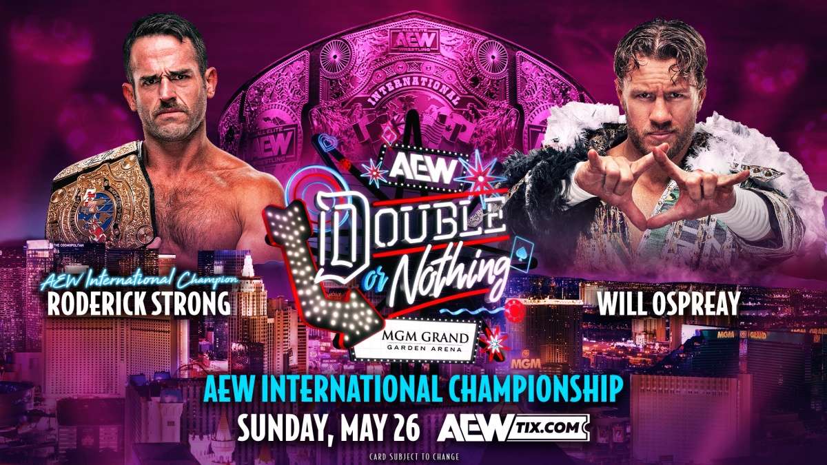 Will Ospreay gana oportunidad titular contra Roderick Strong en AEW Double or Nothing 2024