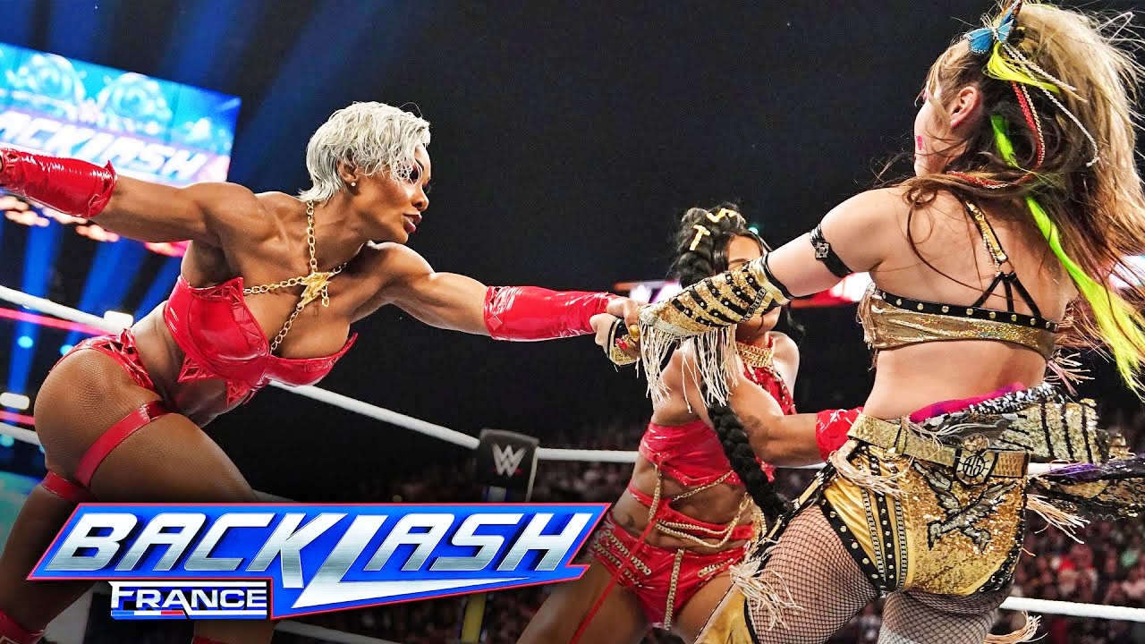 El tormentoso dúo Bianca Belair-Jade Cargill derrotan a The Kabuki Warriors en Backlash France
