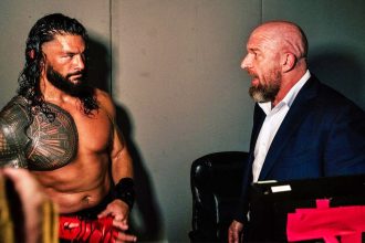 Triple H Roman Reigns WWE backstage