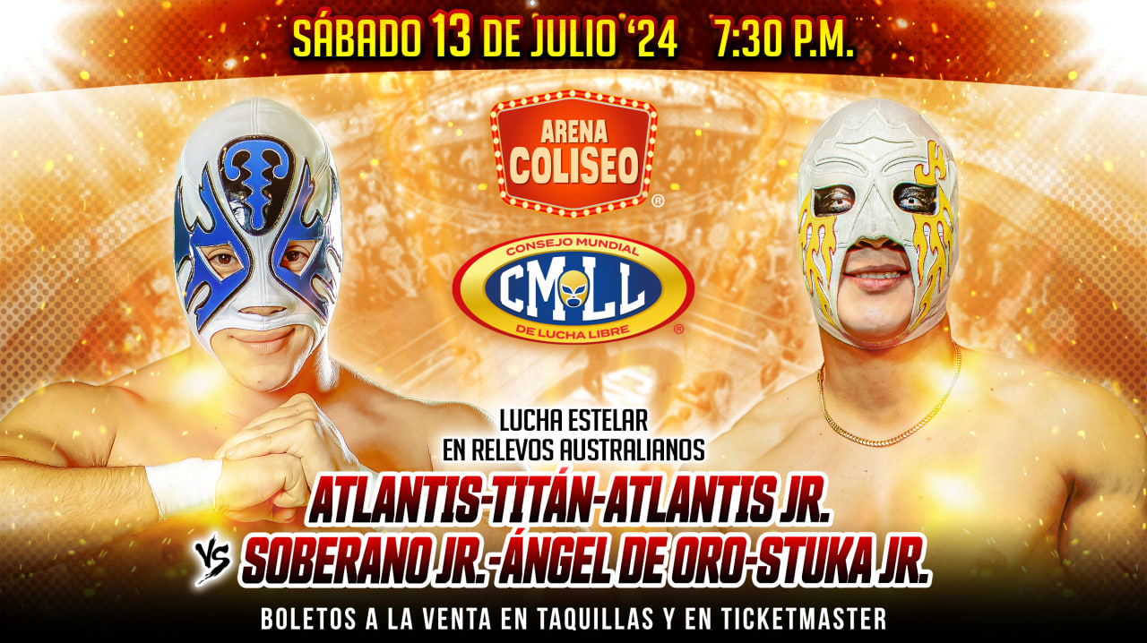 Resultados CMLL (Julio 13, 2024) – Sábado de Coliseo