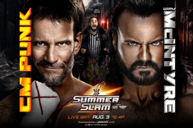 CM Punk Drew McIntyre Seth Rollins WWE SummerSlam 2024 match card