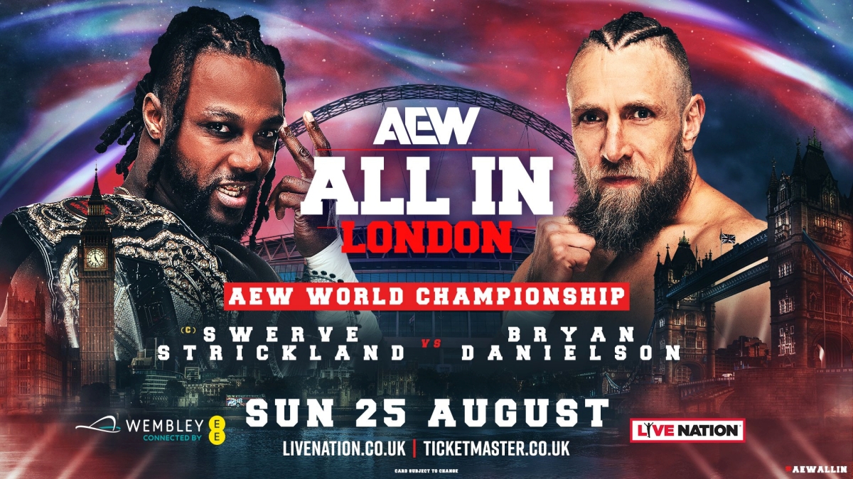 Swerve Strickland defenderá el Campeonato Mundial de AEW ante Bryan Danielson en All In London 2024