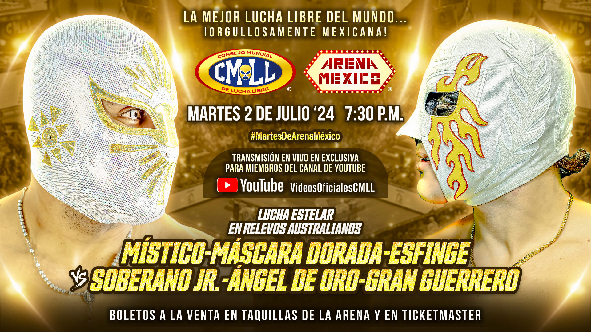 Resultados CMLL (Julio 2, 2024) – Martes de Arena México