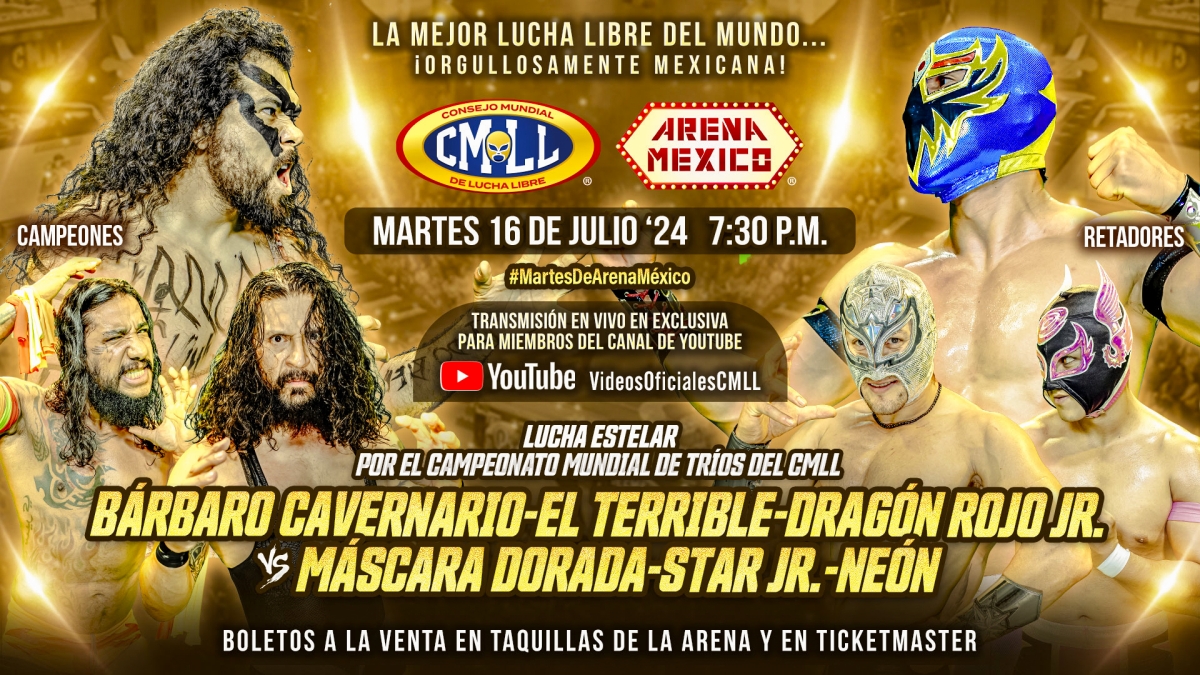 Resultados CMLL (Julio 16, 2024) – Martes de Arena México