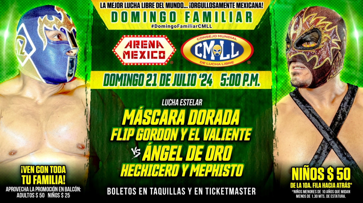 Resultados CMLL (Julio 21, 2024) – Domingo Familiar