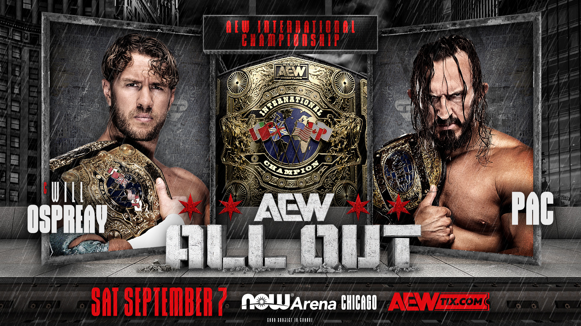 Will Ospreay expondrá el Título Internacional ante PAC en AEW All Out 2024