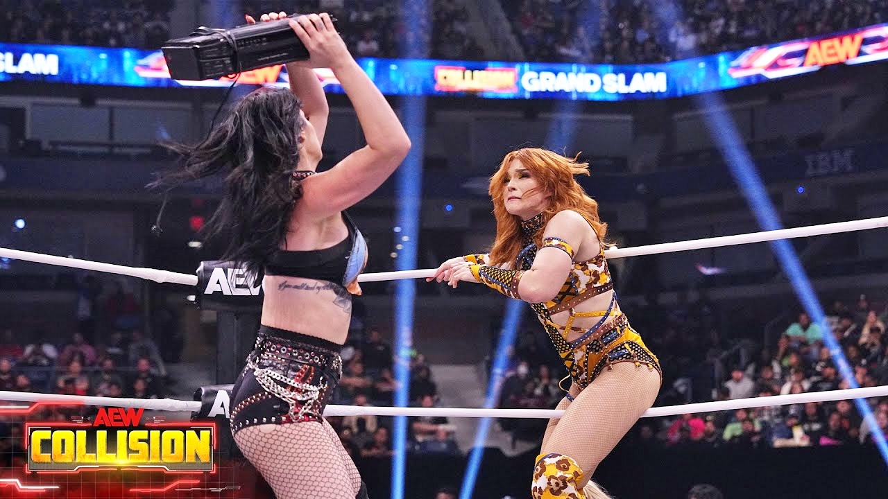 Jamie Hayter derrota a Saraya en su propio terreno durante AEW Collision Grand Slam 2024