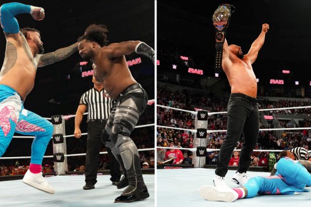 Jey Uso Bron Breakker WWE RAW 07 10 2024