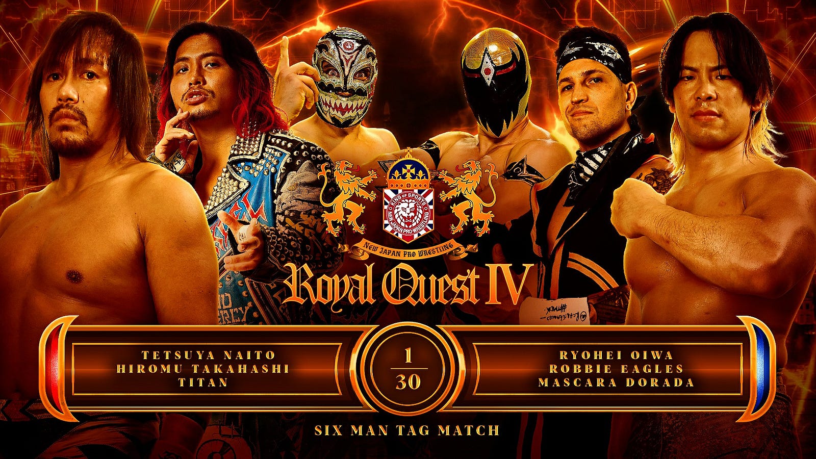 Titán le da el triunfo a Los Ingobernables de Japón sobre TMDK & Máscara Dorada en NJPW Royal Quest 2024