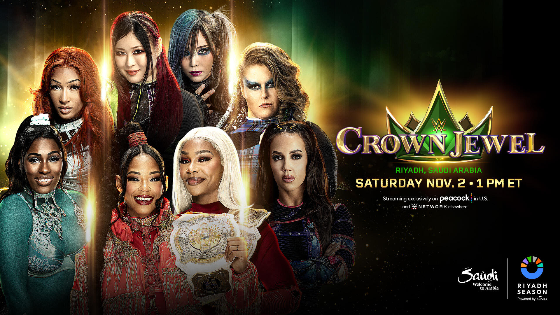 Bianca Belair & Jade Cargill expondrán los Títulos Femeninos en Pareja ante tres equipos durante WWE Crown Jewel 2024