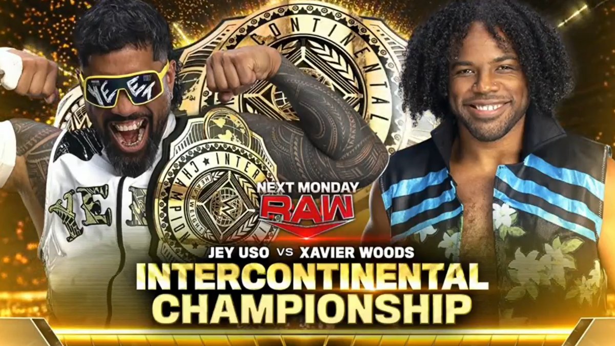 Jey Uso defenderá el Título Intercontinental ante Xavier Woods en WWE RAW (Octubre 7, 2024)