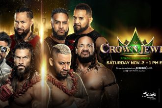 Roman Reigns The Usos The Bloodline WWE Crown Jewel 2024 match card