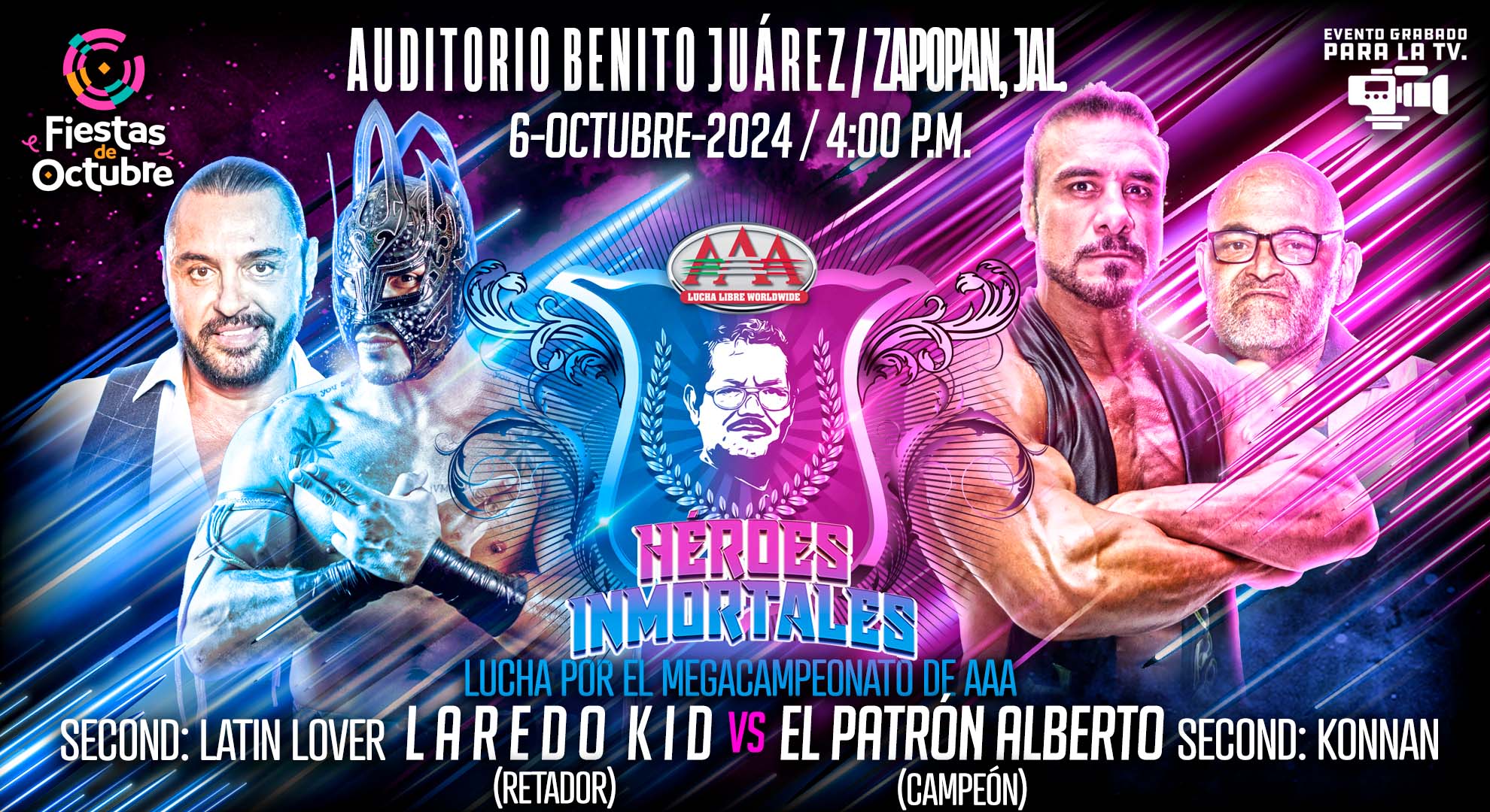 Resultados AAA Héroes Inmortales 2024 – ¡ALBERTO vs LAREDO KID EN GUADALAJARA!