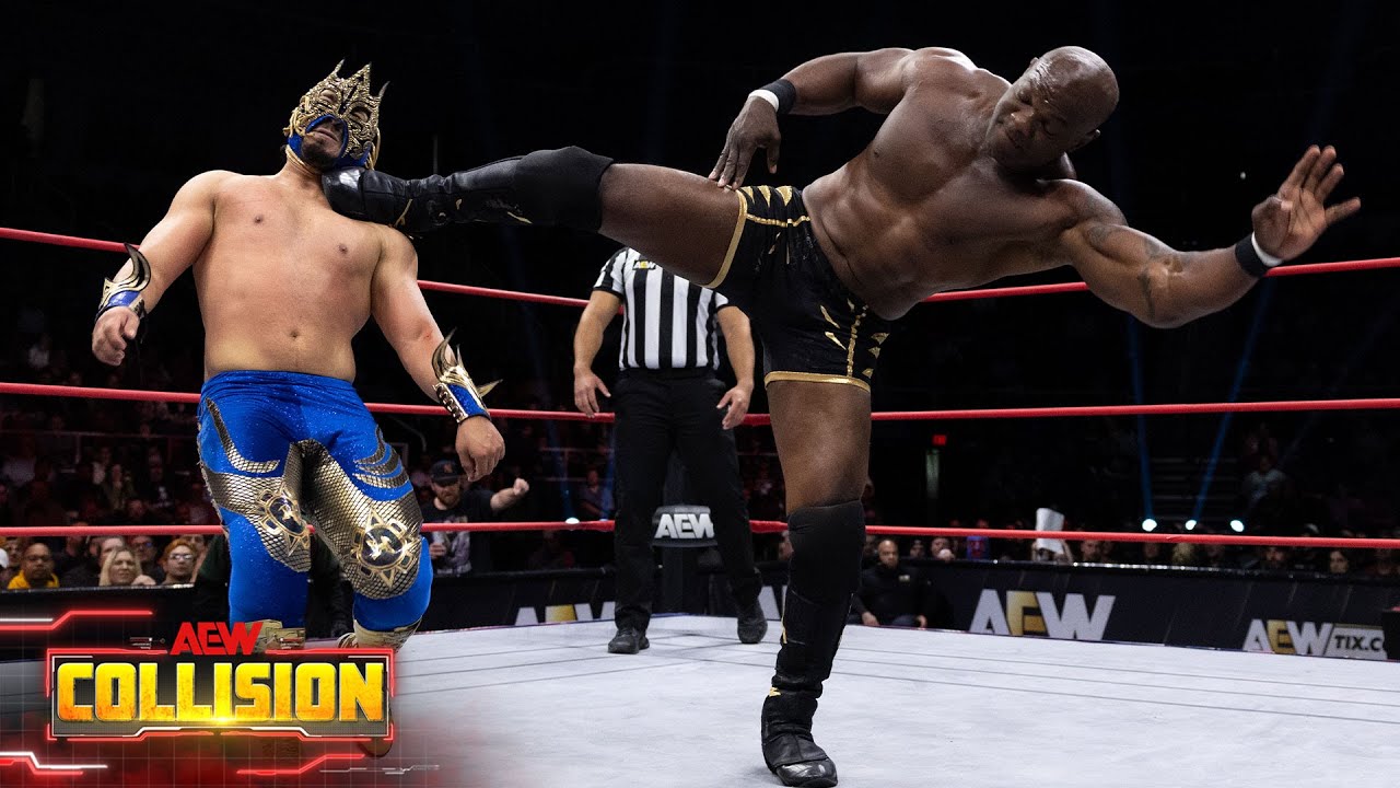 El mexicano Komander lleva al límite a Shelton Benjamin durante su lucha en AEW Collision