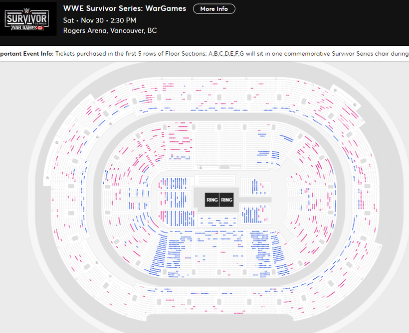 WWE Survivor Series Rogers Arena WrestleTix