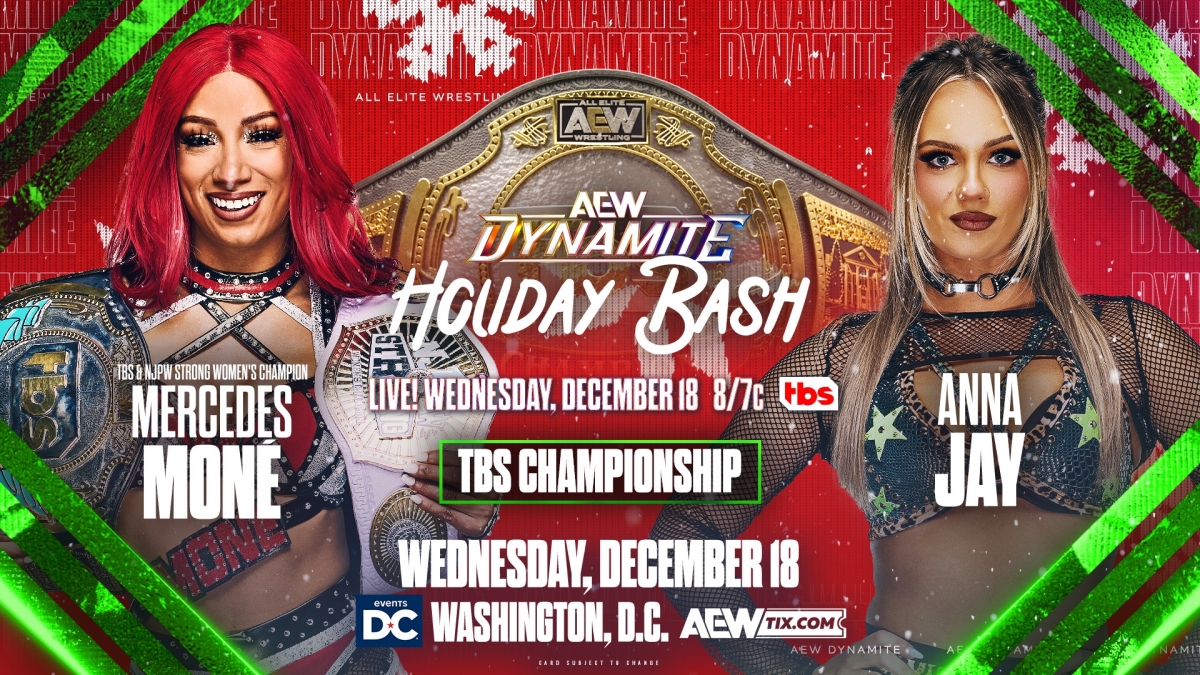 Mercedes Moné defenderá el Campeonato TBS ante Anna Jay en AEW Dynamite 18 de diciembre de 2024