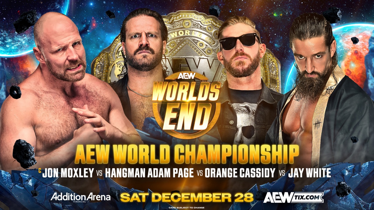 Jon Moxley defenderá el Título Mundial de AEW en un Four Way Match en AEW Worlds End 2024