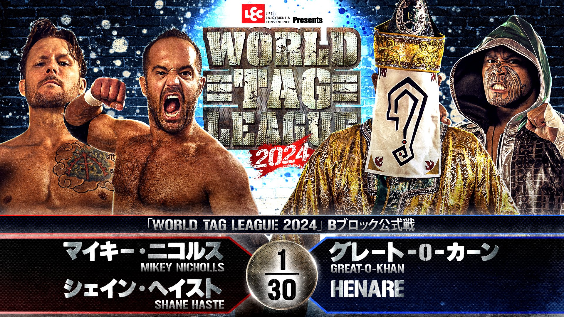 Resultados NJPW World Tag League (Diciembre 1, 2024)