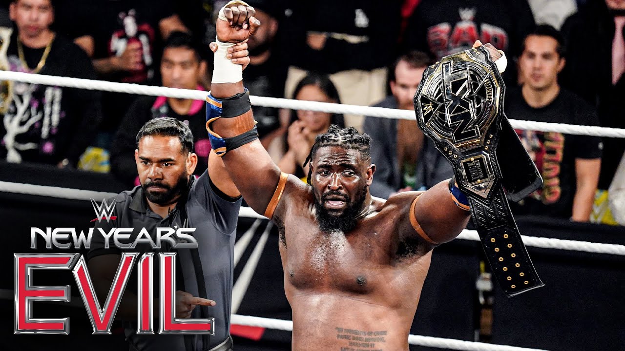 Oba Femi comienza su mandato como Campeón de NXT al imponerse a Trick Williams y Eddy Thorpe