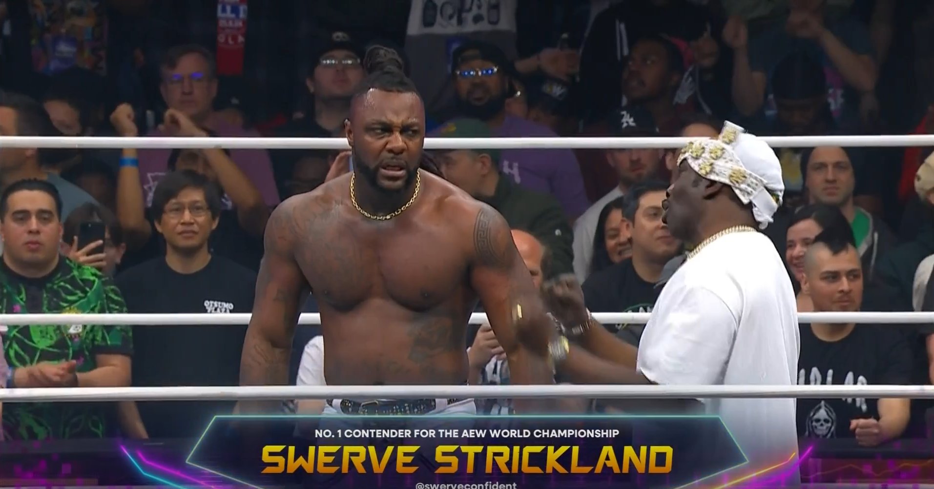 Swerve Strickland gana una oportunidad por el Campeonato Mundial de AEW tras derrotar a Ricochet 1 Swerve Strickland gana una oportunidad por el Campeonato Mundial de AEW tras derrotar a Ricochet